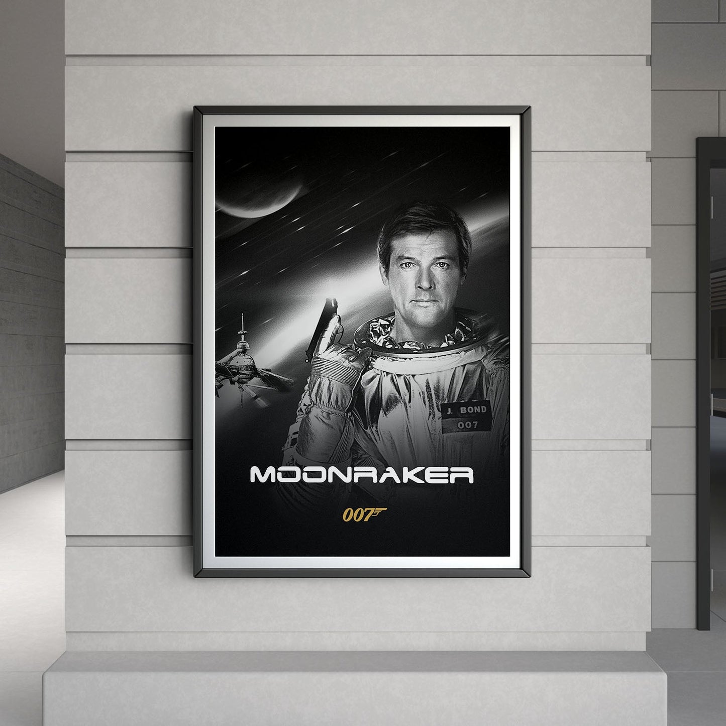 Flex Designs Poster Moonraker B&W 8 x 10" Home Goods - Movie 1979 Movie Poster