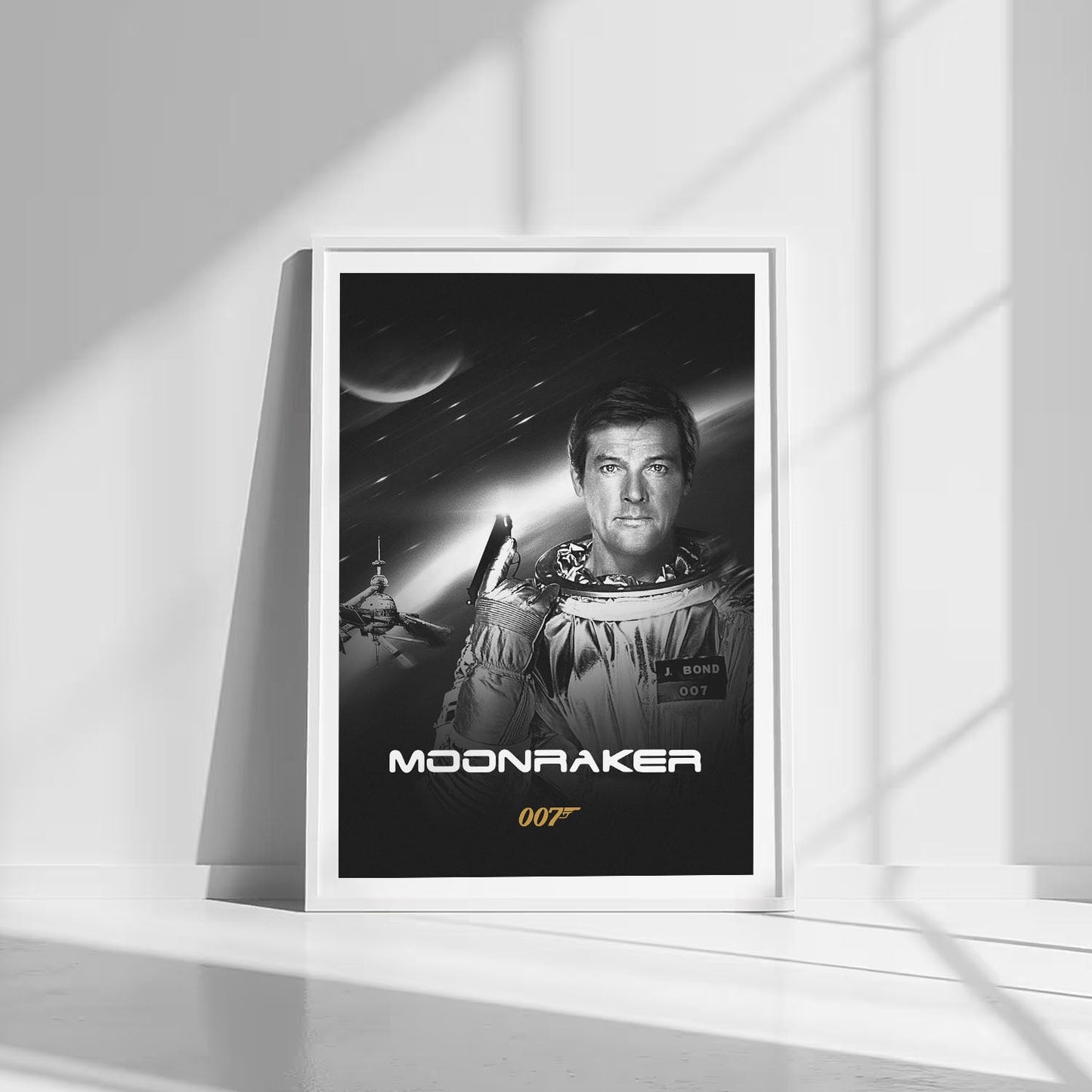 Flex Designs Poster Moonraker B&W 8 x 10" Home Goods - Movie 1979 Movie Poster