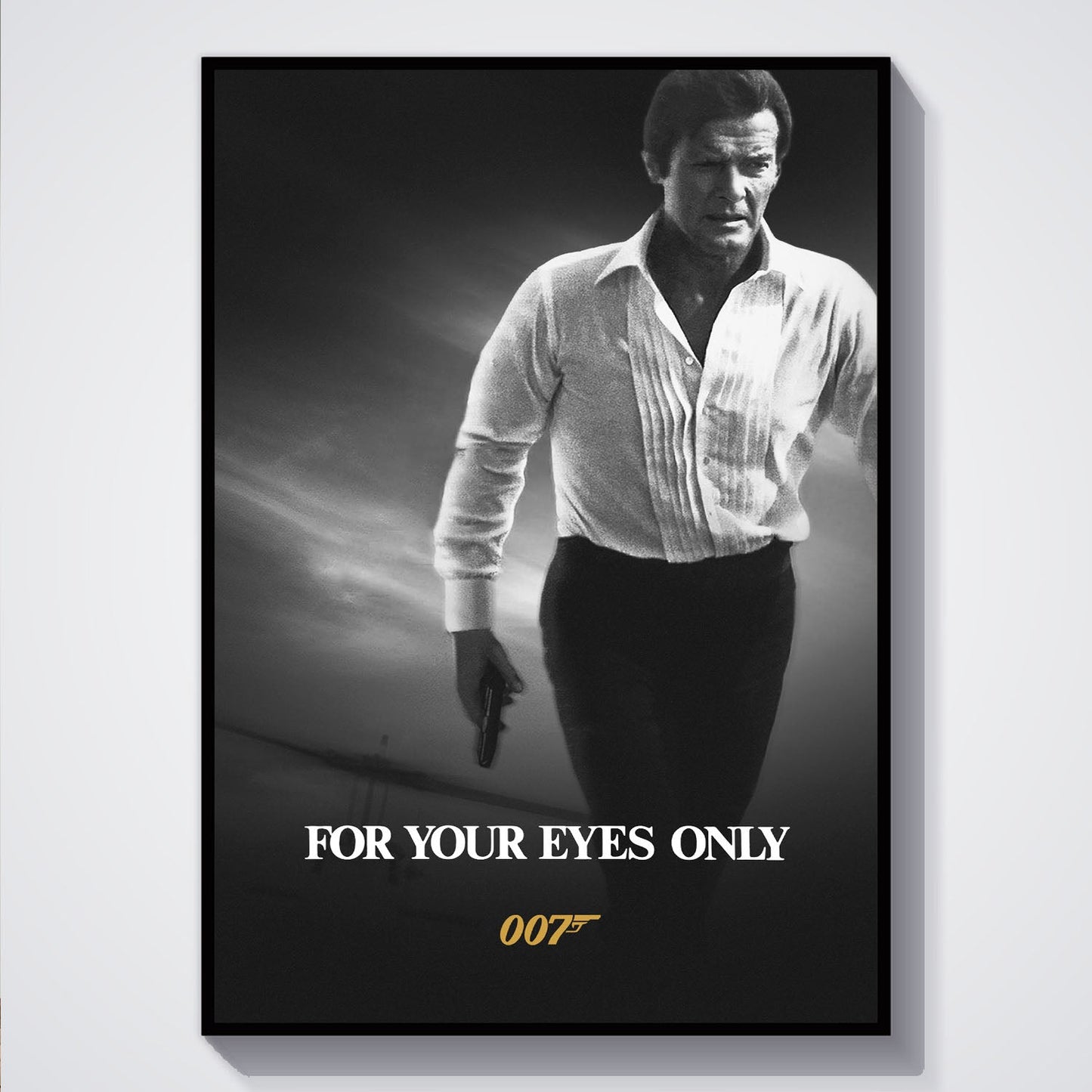 Flex Designs Poster For Your Eyes Only B&W 5 x 7" Home Goods - Movie 1981 Movie Poster