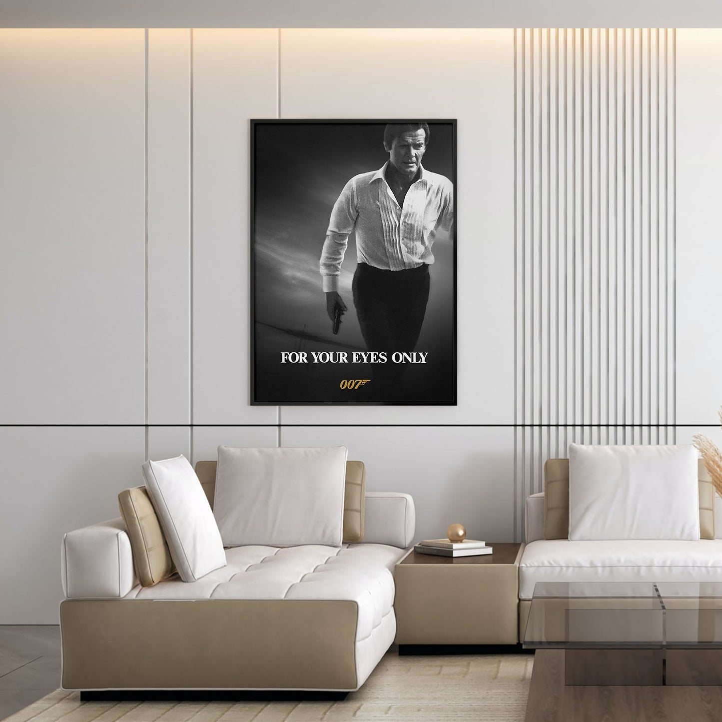 Flex Designs Poster For Your Eyes Only B&W 5 x 7" Home Goods - Movie 1981 Movie Poster