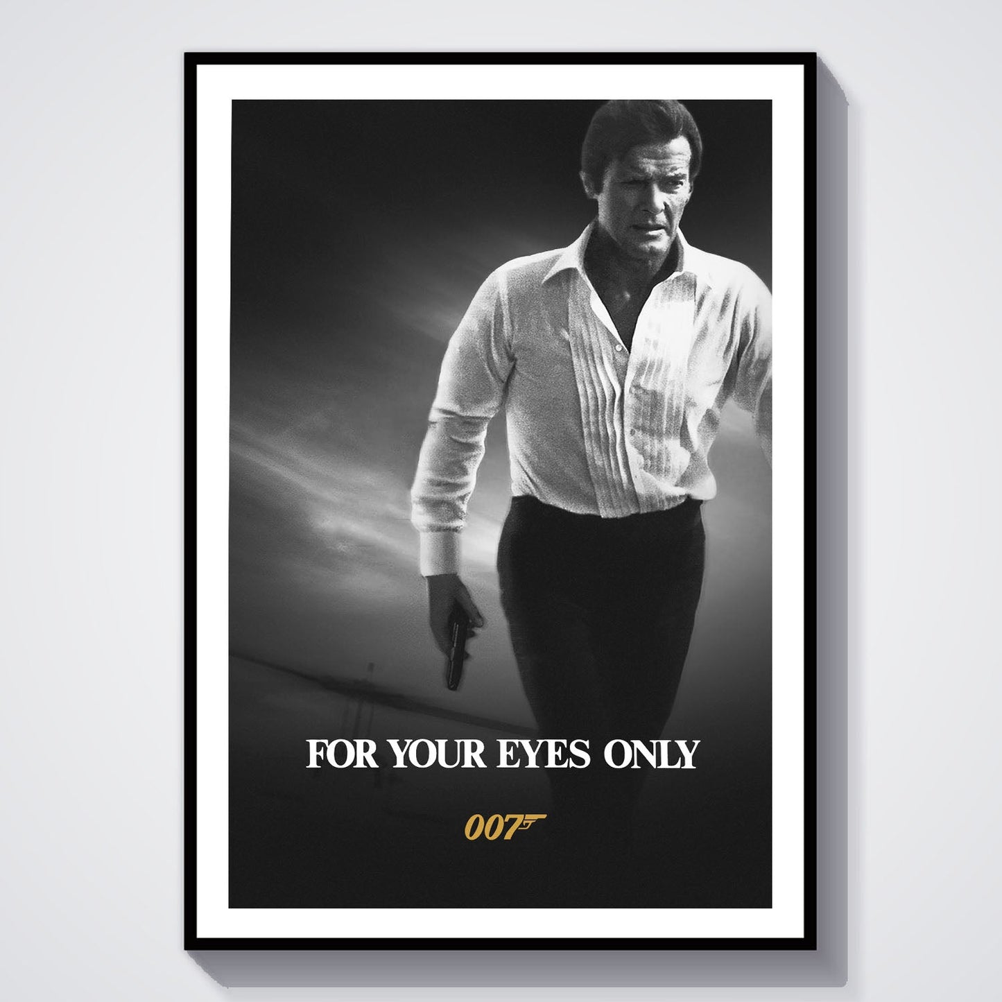 Flex Designs Poster For Your Eyes Only B&W 8 x 10" Home Goods - Movie 1981 Movie Poster