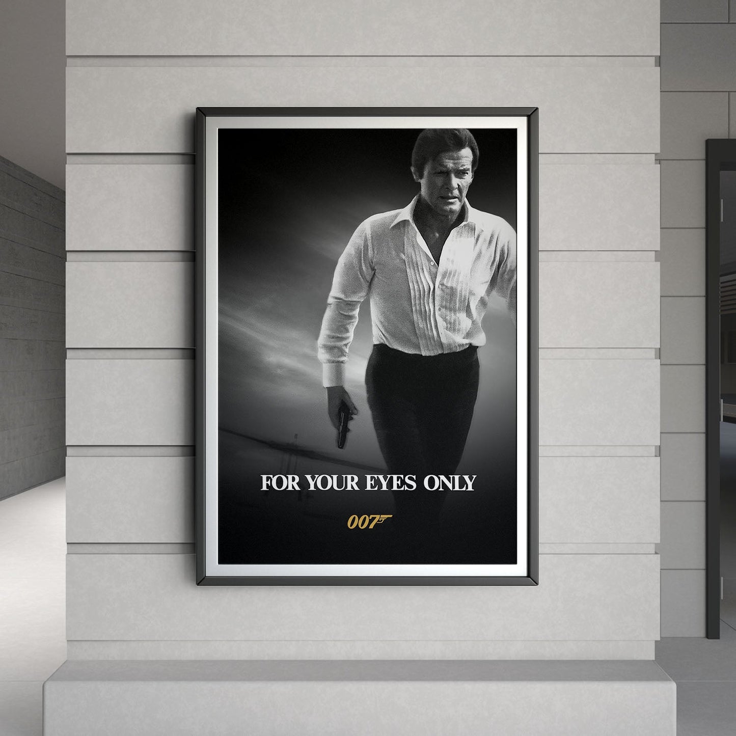 Flex Designs Poster For Your Eyes Only B&W 8 x 10" Home Goods - Movie 1981 Movie Poster
