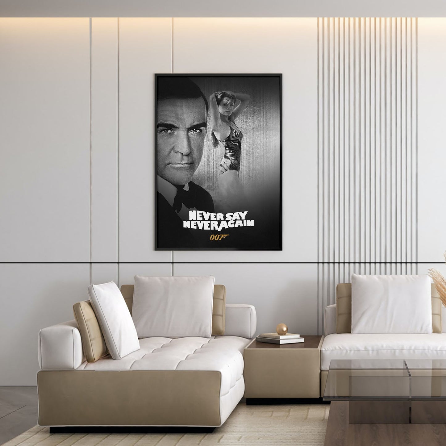 Flex Designs Poster Never Say Never Again B&W 5 x 7" Home Goods - Movie 1983 Movie Poster