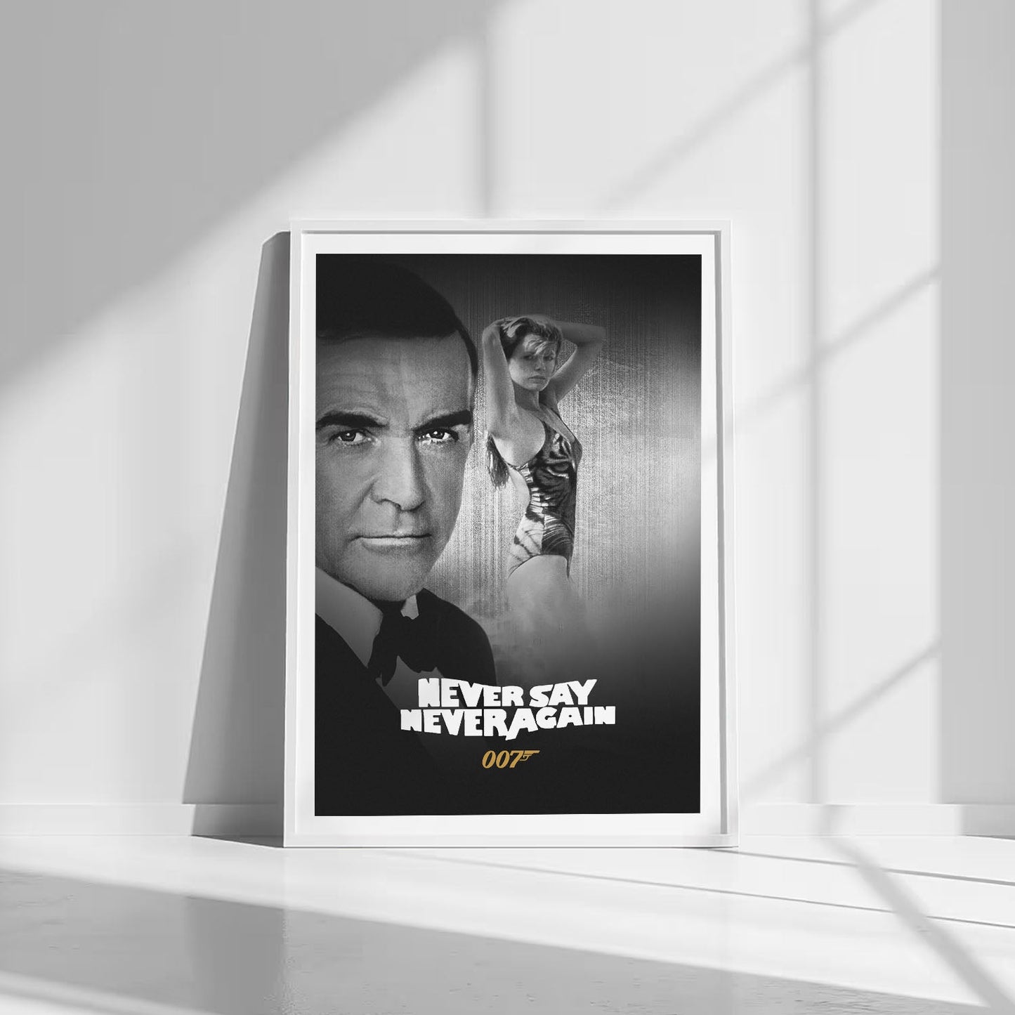 Flex Designs Poster Never Say Never Again B&W 8 x 10" Home Goods - Movie 1983 Movie Poster