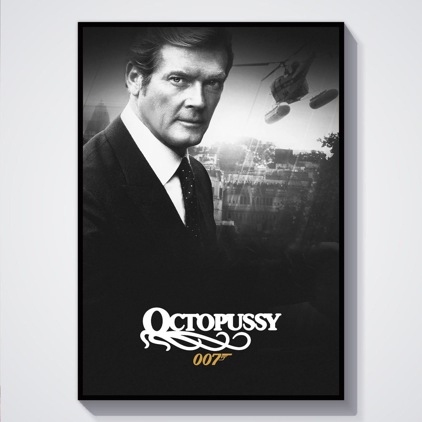 Flex Designs Poster Octopussy B&W 5 x 7" Home Goods - Movie 1983 Movie Poster