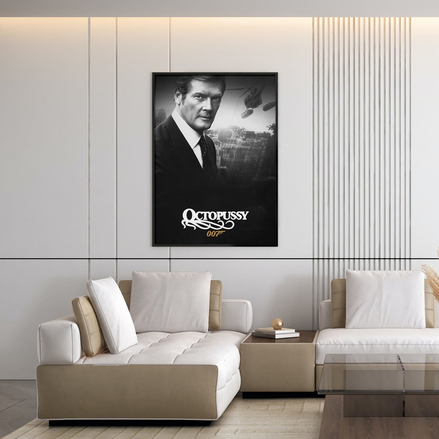 Flex Designs Poster Octopussy B&W 5 x 7" Home Goods - Movie 1983 Movie Poster