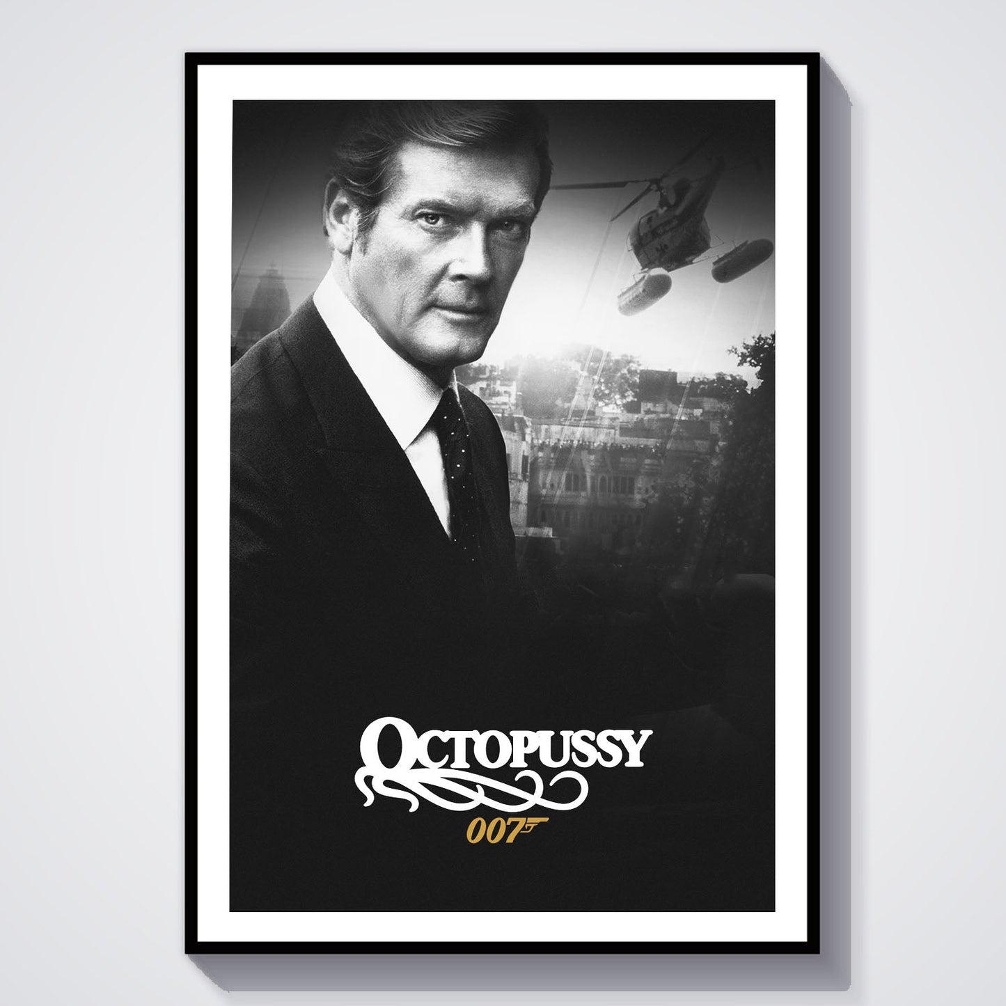 Flex Designs Poster Octopussy B&W 8 x 10" Home Goods - Movie 1983 Movie Poster