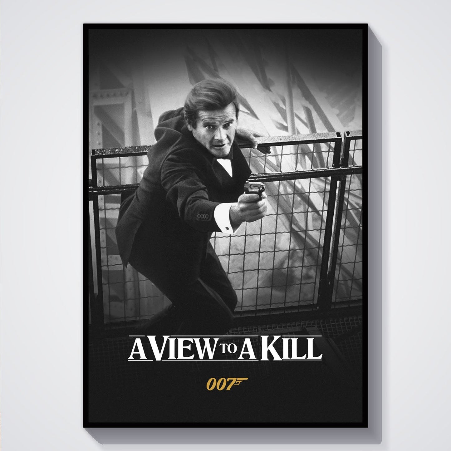 Flex Designs Poster A View to a Kill B&W 5 x 7" Home Goods - Movie 1985 Movie Poster