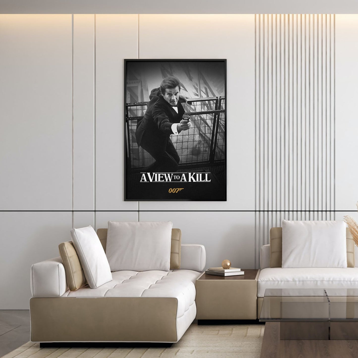 Flex Designs Poster A View to a Kill B&W 5 x 7" Home Goods - Movie 1985 Movie Poster