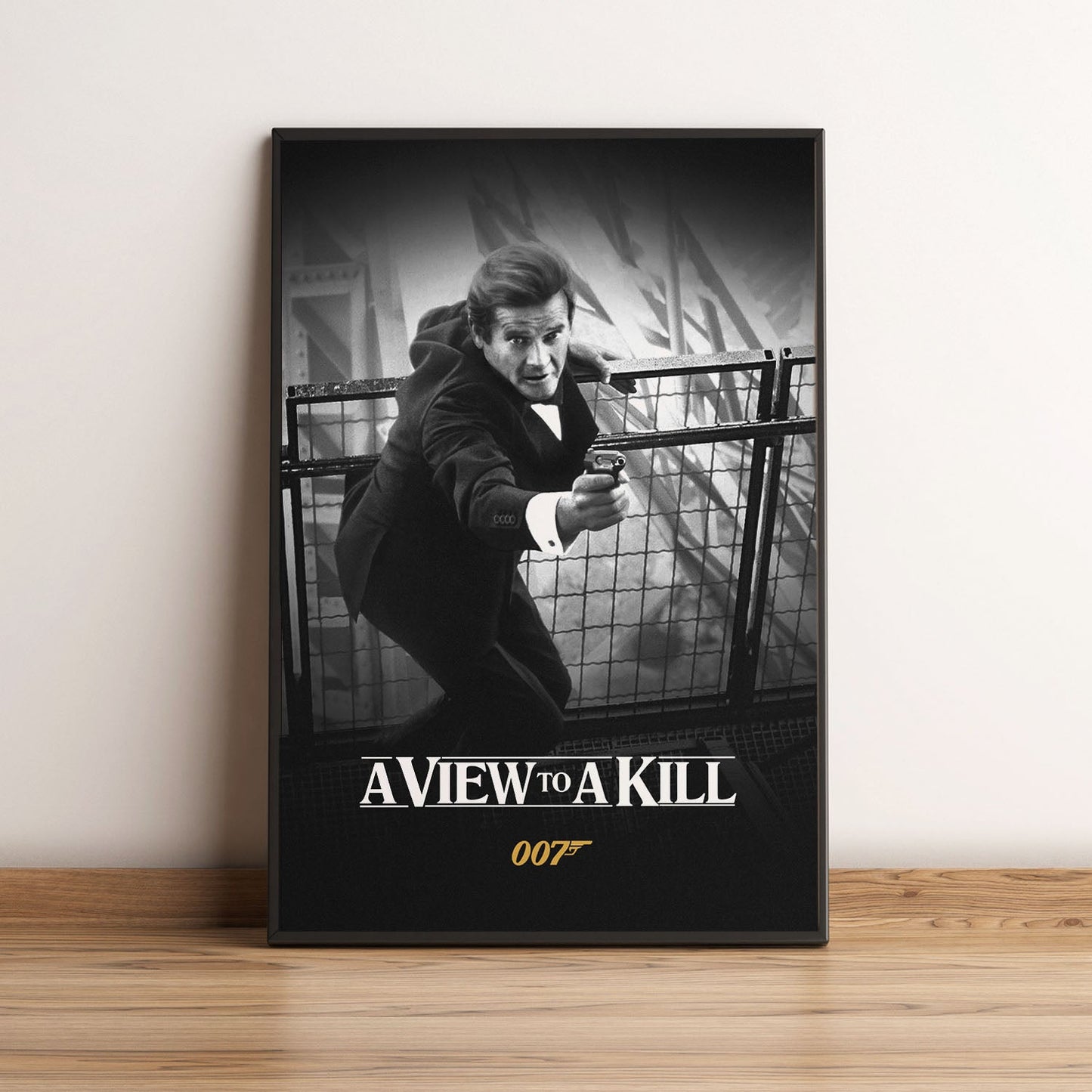Flex Designs Poster A View to a Kill B&W 5 x 7" Home Goods - Movie 1985 Movie Poster