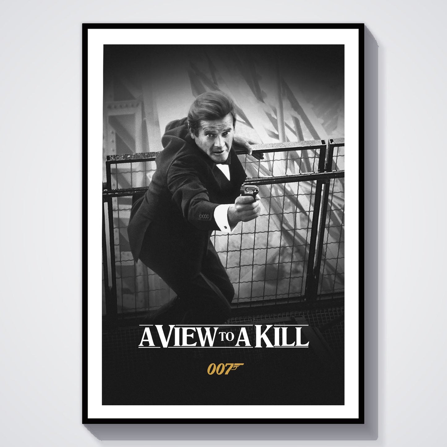 Flex Designs Poster A View to a Kill B&W 8 x 10" Home Goods - Movie 1985 Movie Poster