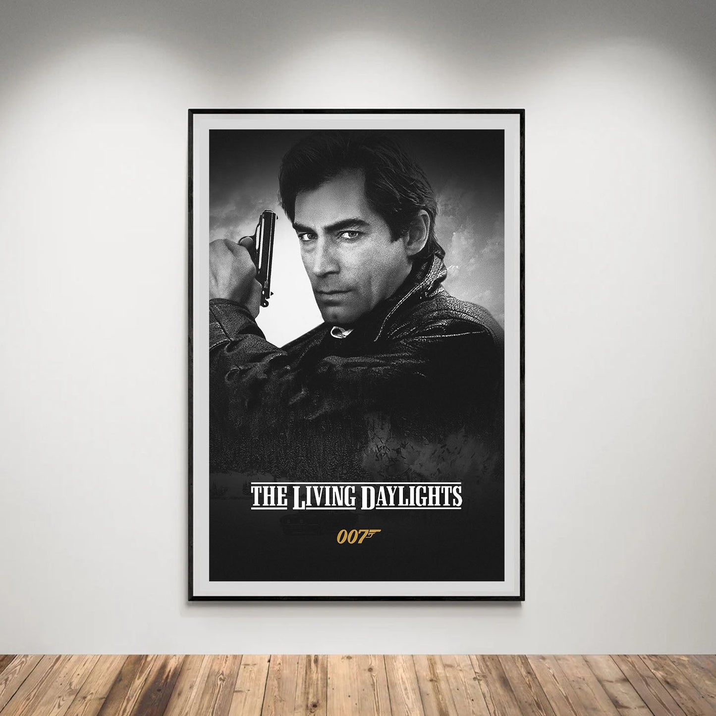 Flex Designs Poster The Living Daylights B&W 5 x 7" Home Goods - Movie 1987 Movie Poster