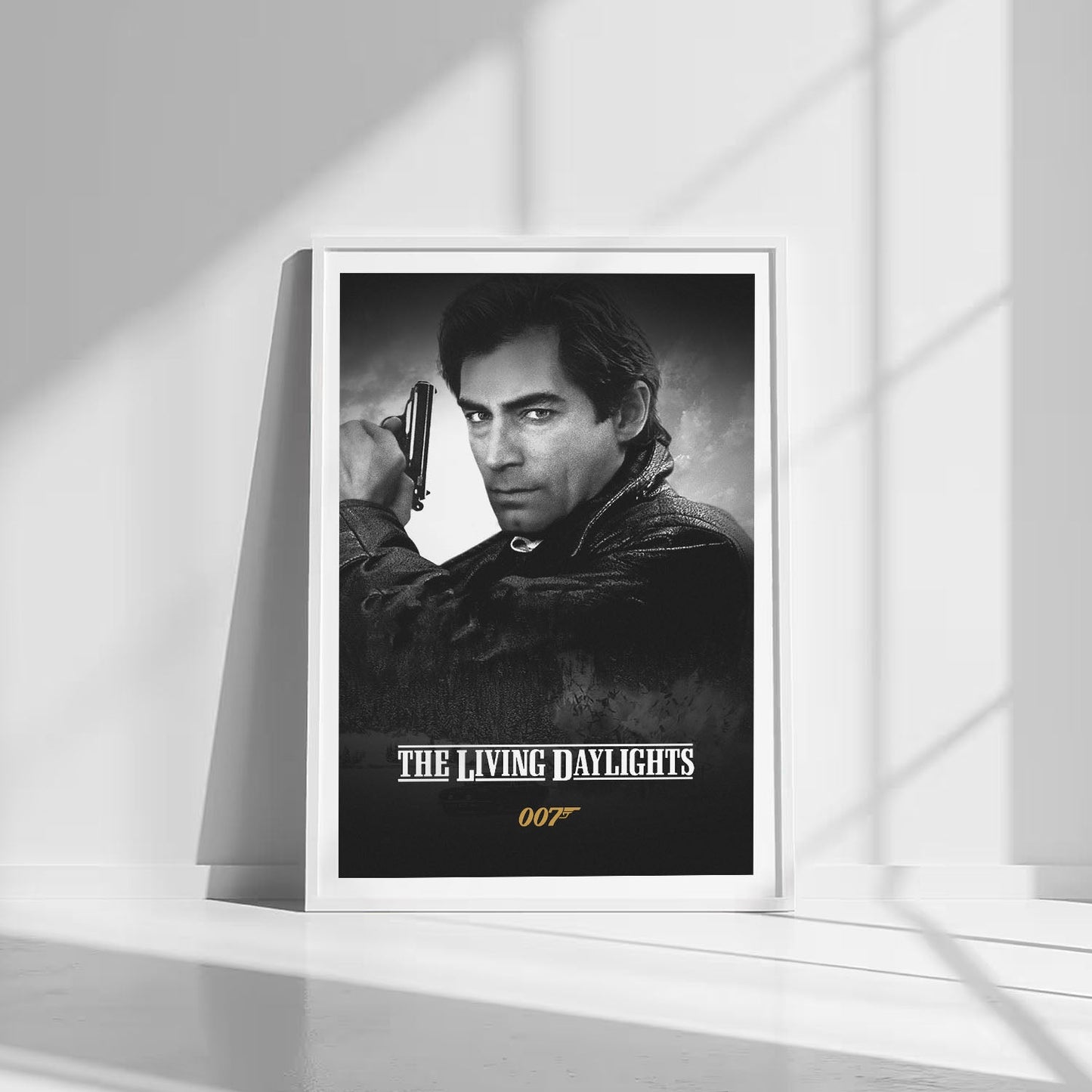 Flex Designs Poster The Living Daylights B&W 8 x 10" Home Goods - Movie 1987 Movie Poster