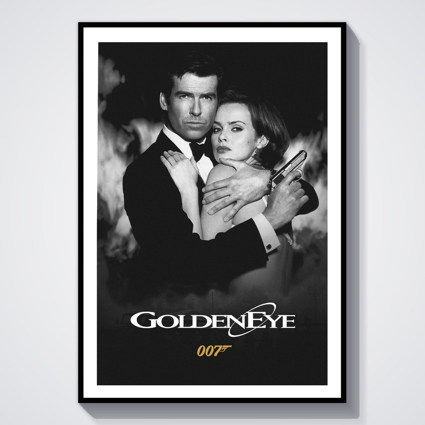 Flex Designs Poster GoldenEye B&W 8 x 10" Home Goods - Movie 1995 Movie Poster