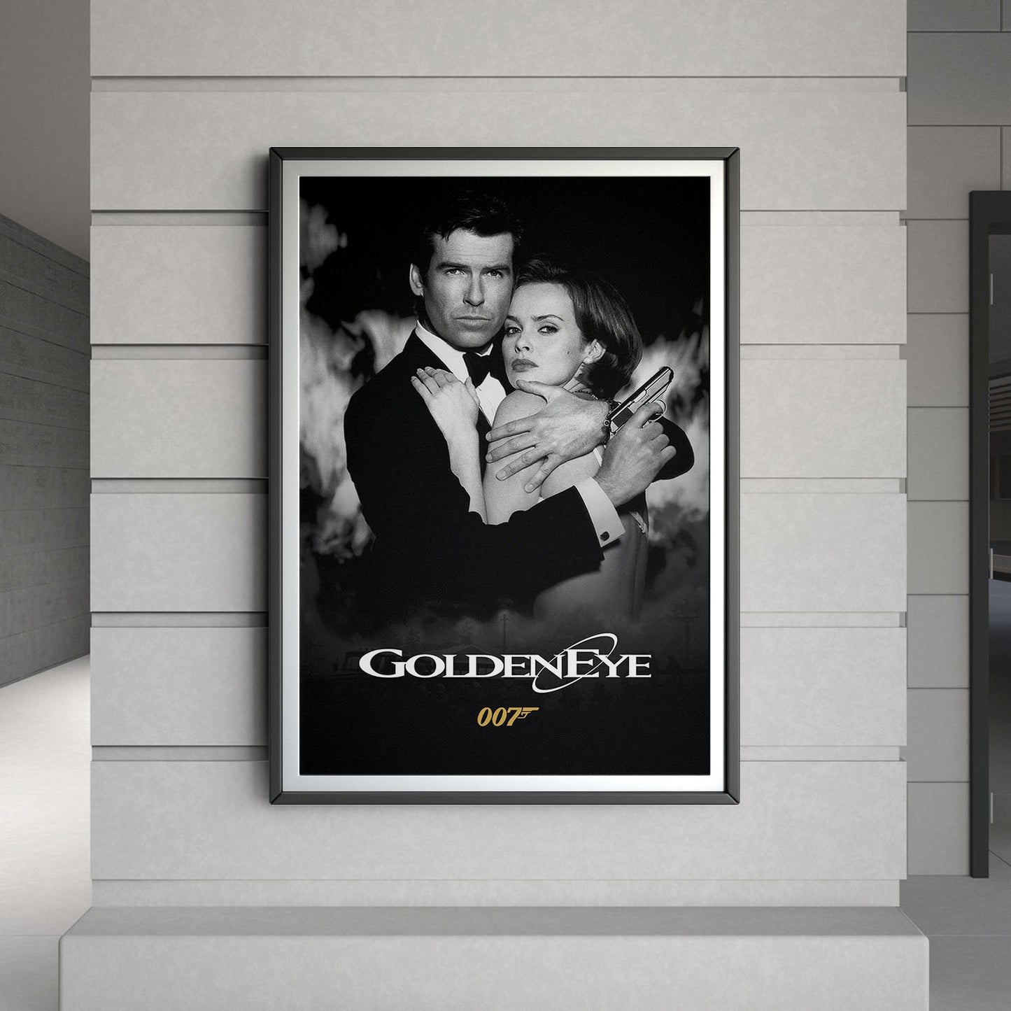 Flex Designs Poster GoldenEye B&W 8 x 10" Home Goods - Movie 1995 Movie Poster