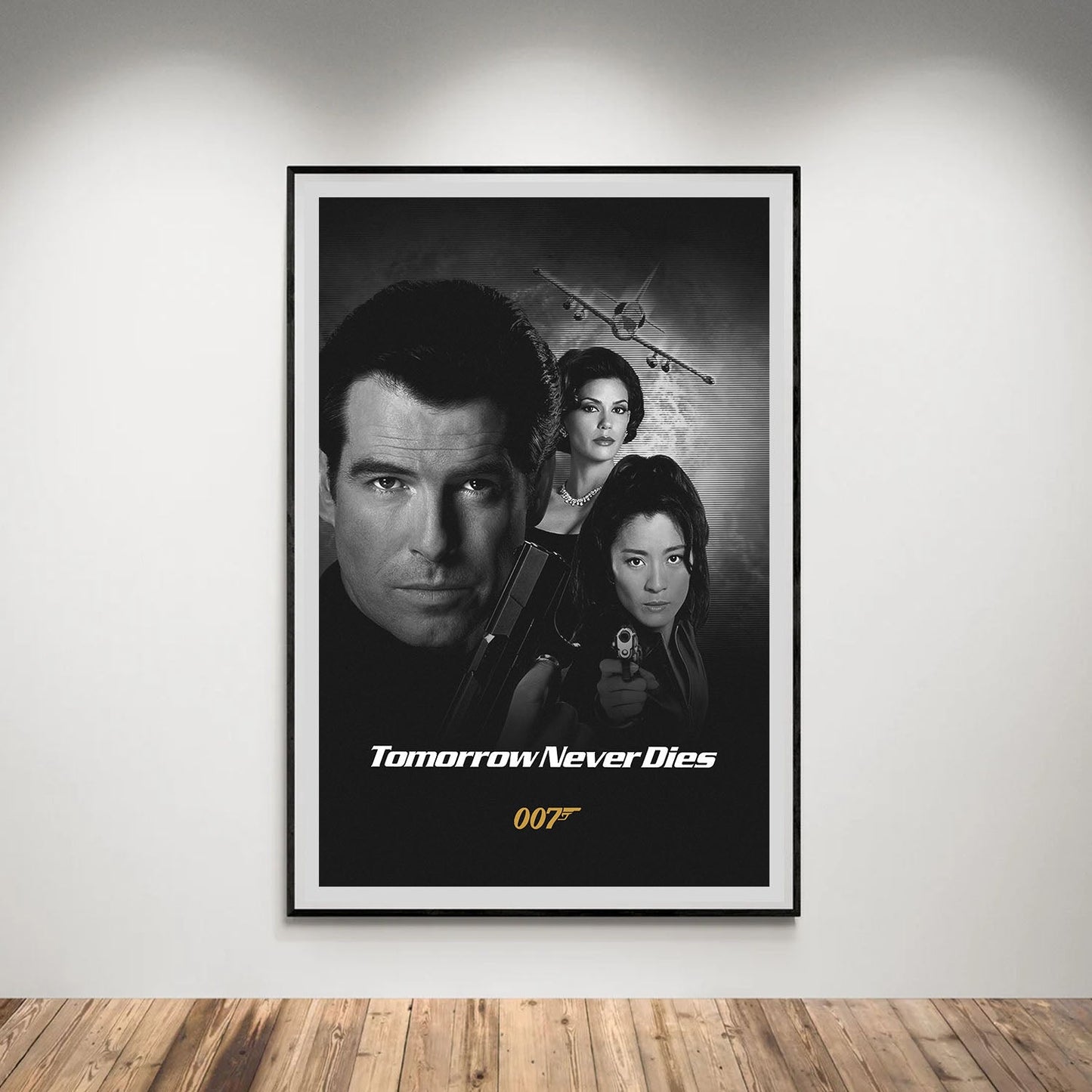 Flex Designs Poster Tomorrow Never Dies B&W 5 x 7" Home Goods - Movie 1997 Movie Poster