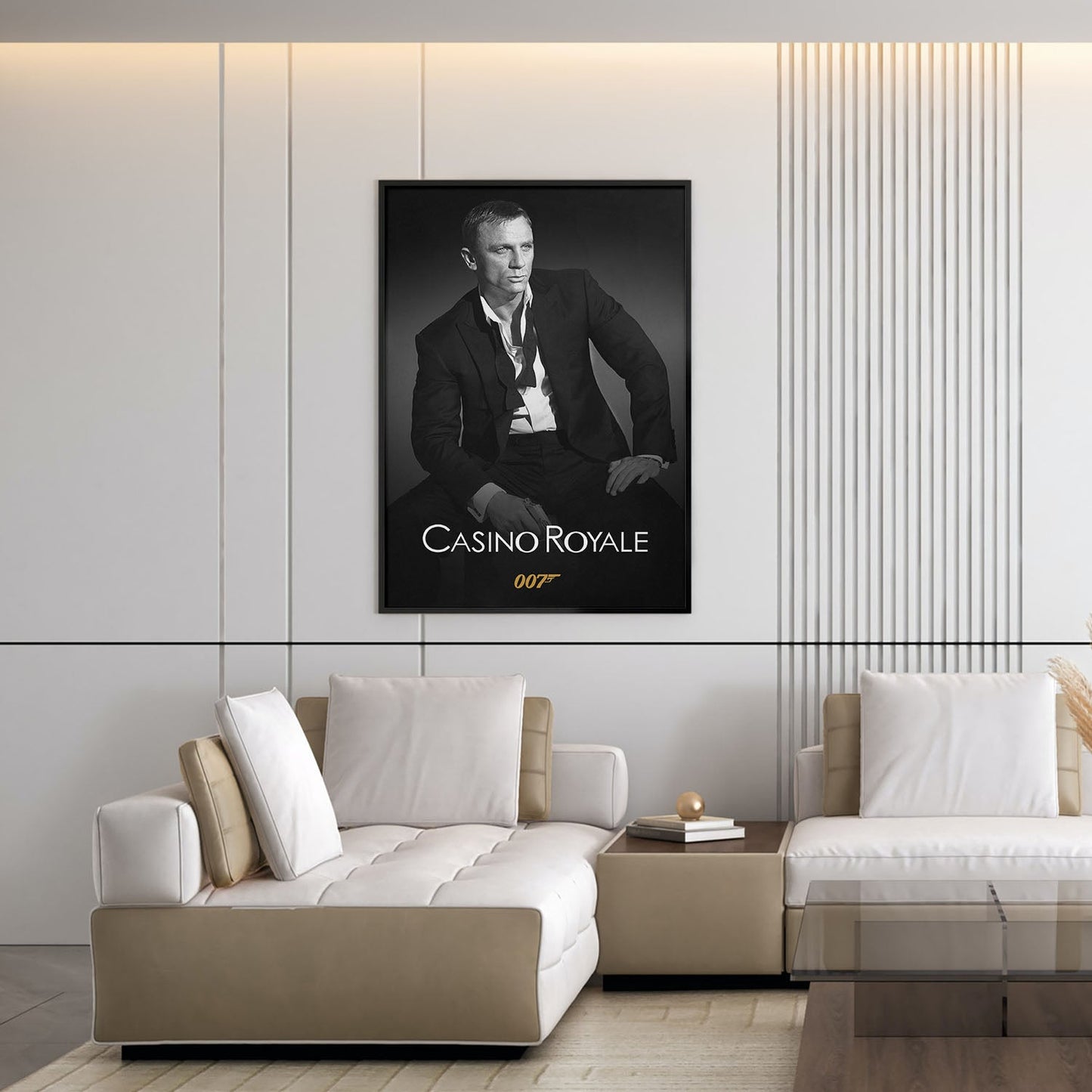 Flex Designs Poster Casino Royale 2006 B&W 5 x 7" Home Goods - Movie 2006 Movie Poster