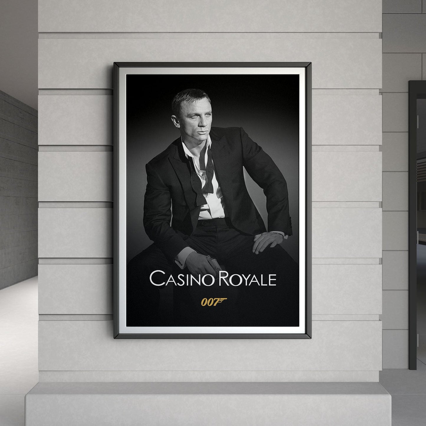Flex Designs Poster Casino Royale 2006 B&W 8 x 10" Home Goods - Movie 2006 Movie Poster