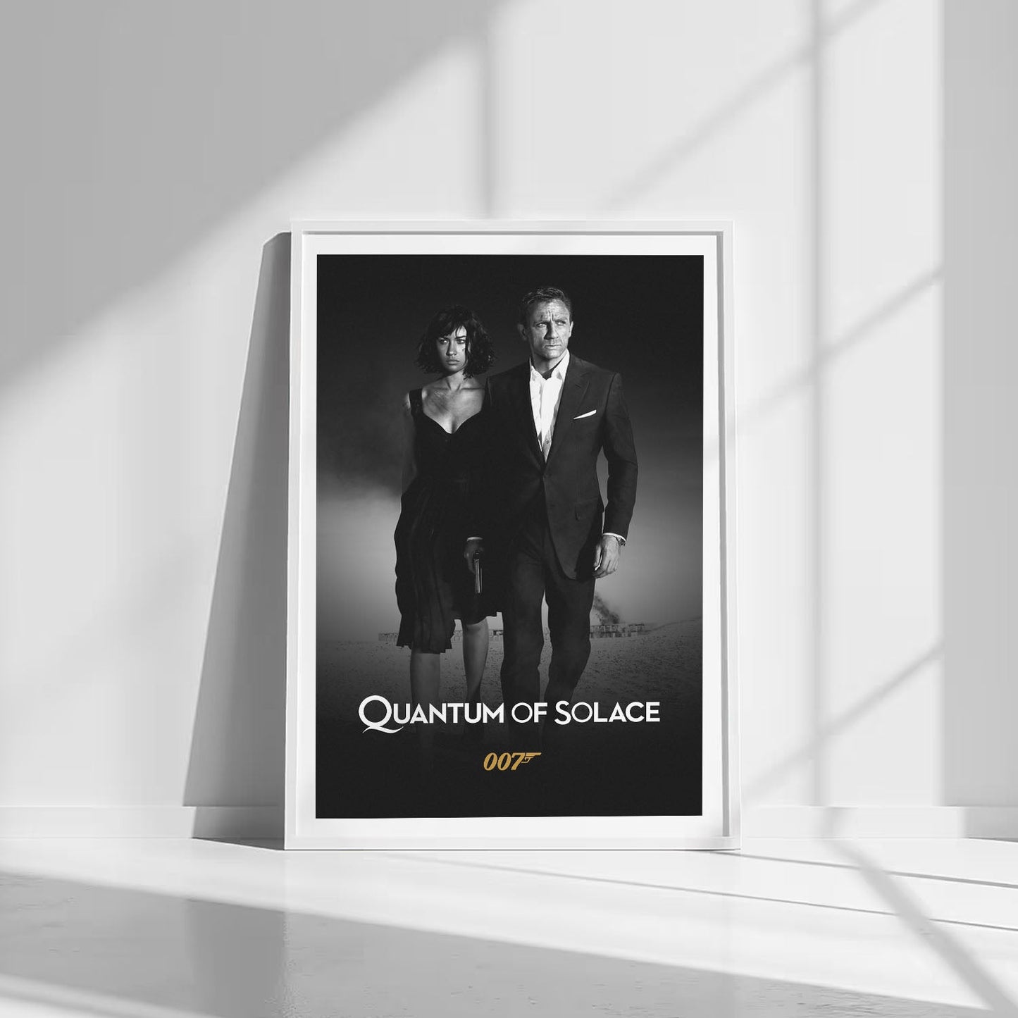 Flex Designs Poster Quantum of Solace B&W 8 x 10" Home Goods - Movie 2008 Movie Poster