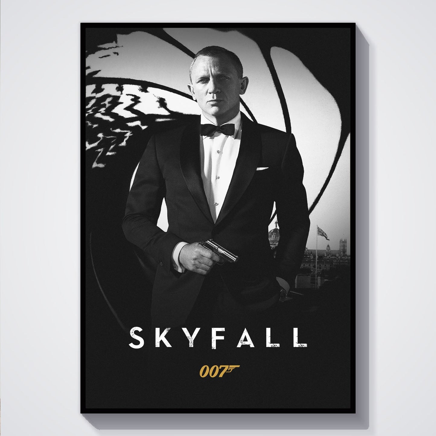 Flex Designs Poster Skyfall B&W 5 x 7" Home Goods - Movie 2012 Movie Poster