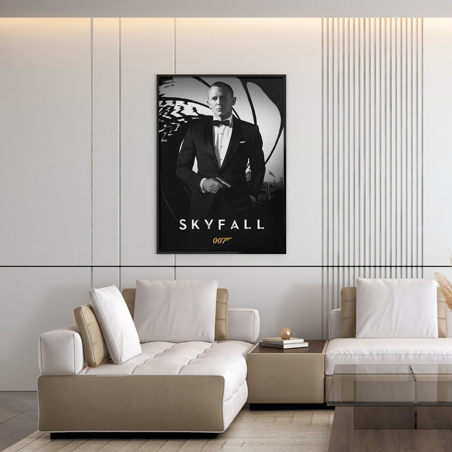 Flex Designs Poster Skyfall B&W 5 x 7" Home Goods - Movie 2012 Movie Poster