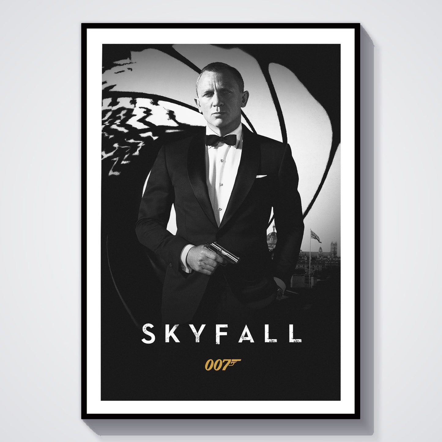 Flex Designs Poster Skyfall B&W 8 x 10" Home Goods - Movie 2012 Movie Poster