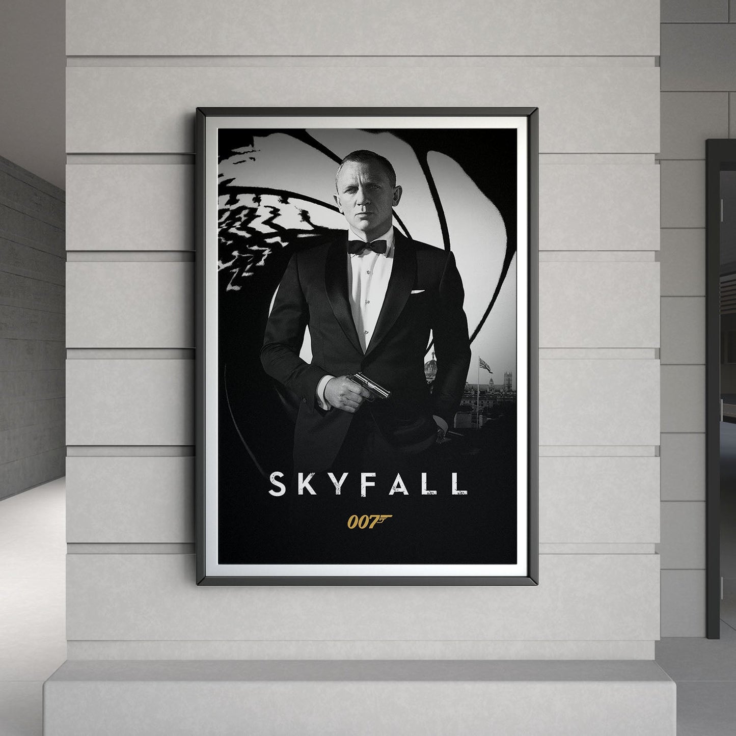 Flex Designs Poster Skyfall B&W 8 x 10" Home Goods - Movie 2012 Movie Poster