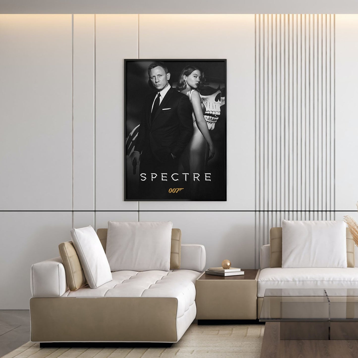 Flex Designs Poster Spectre B&W 5 x 7" Home Goods - Movie 2015 Movie Poster