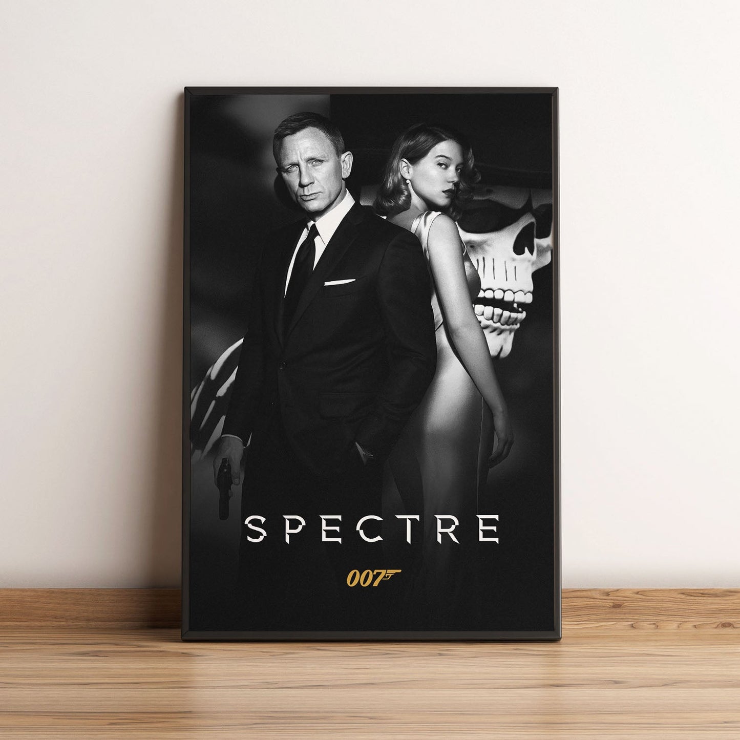 Flex Designs Poster Spectre B&W 5 x 7" Home Goods - Movie 2015 Movie Poster