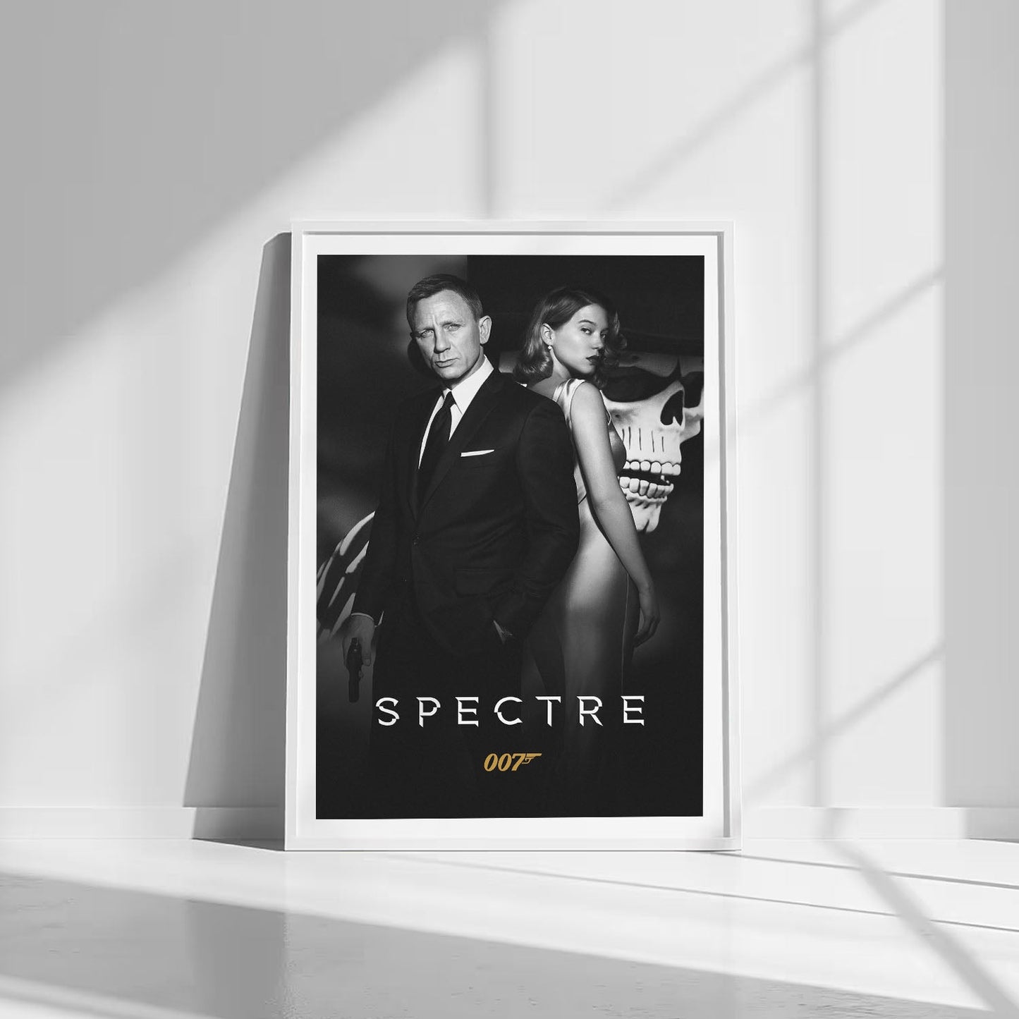 Flex Designs Poster Spectre B&W 8 x 10" Home Goods - Movie 2015 Movie Poster