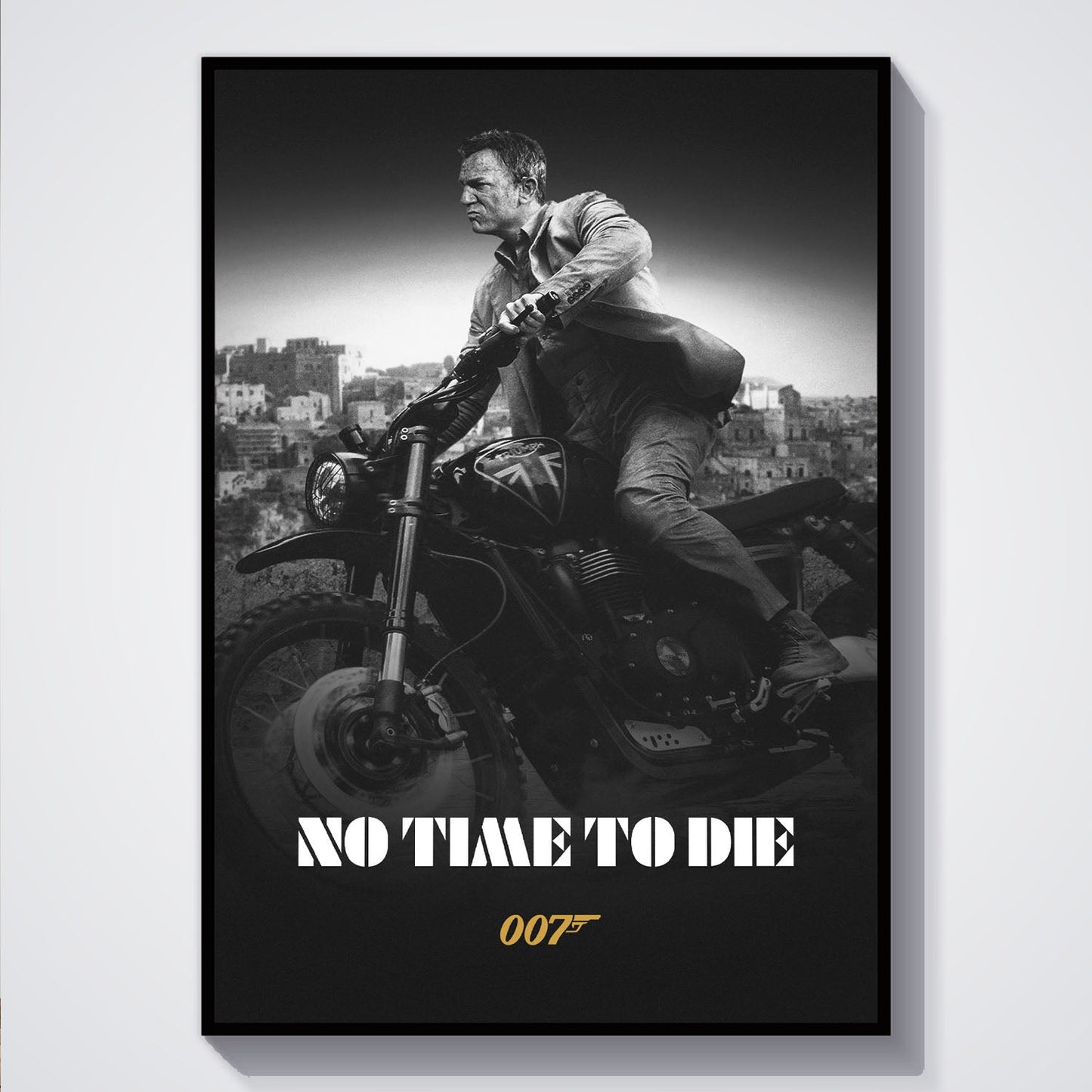 Flex Designs Poster No Time to Die B&W 5 x 7" Home Goods - Movie 2021 Movie Poster