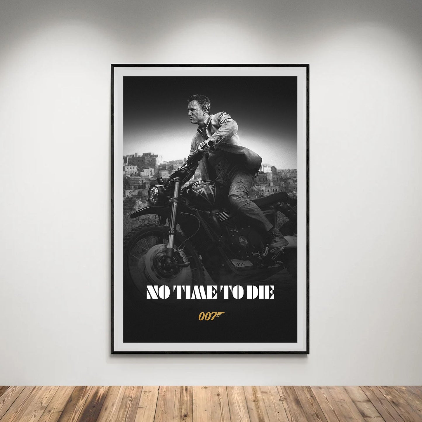 Flex Designs Poster No Time to Die B&W 5 x 7" Home Goods - Movie 2021 Movie Poster