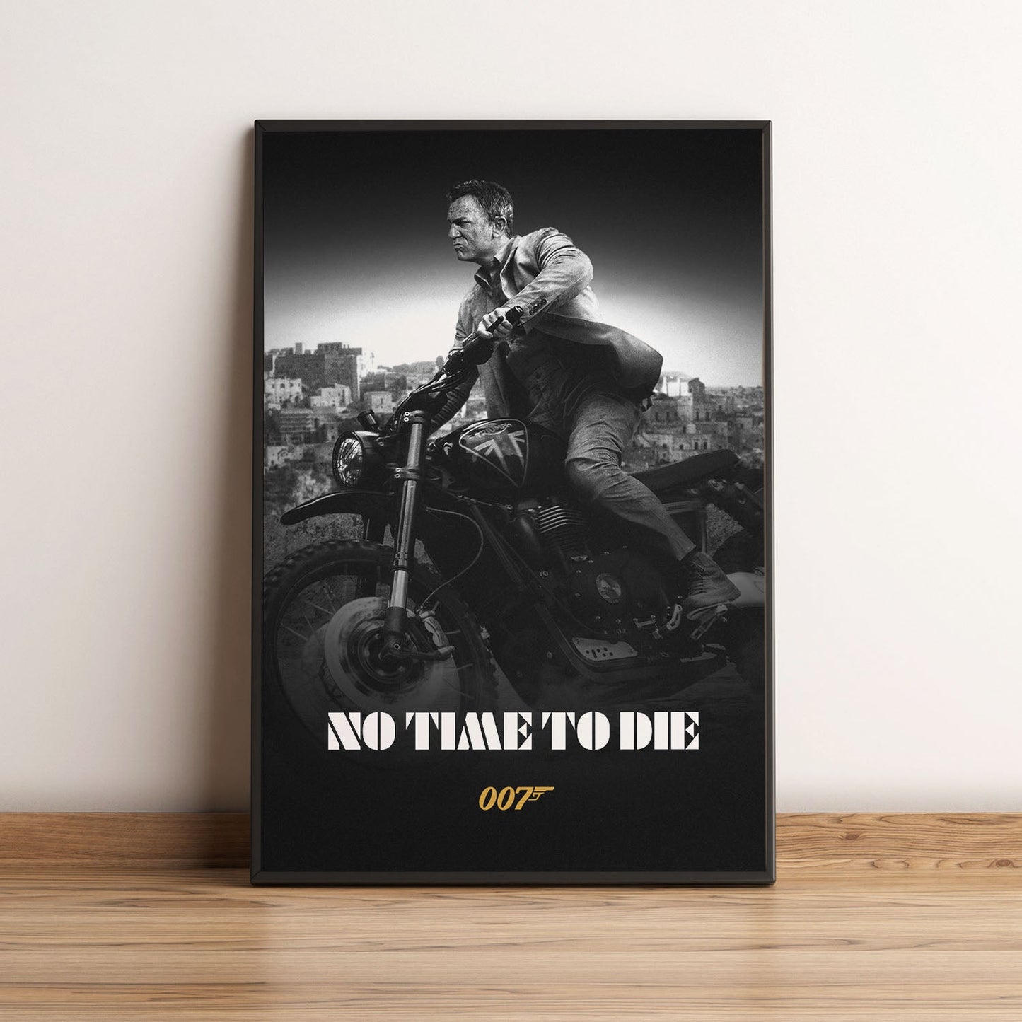 Flex Designs Poster No Time to Die B&W 5 x 7" Home Goods - Movie 2021 Movie Poster