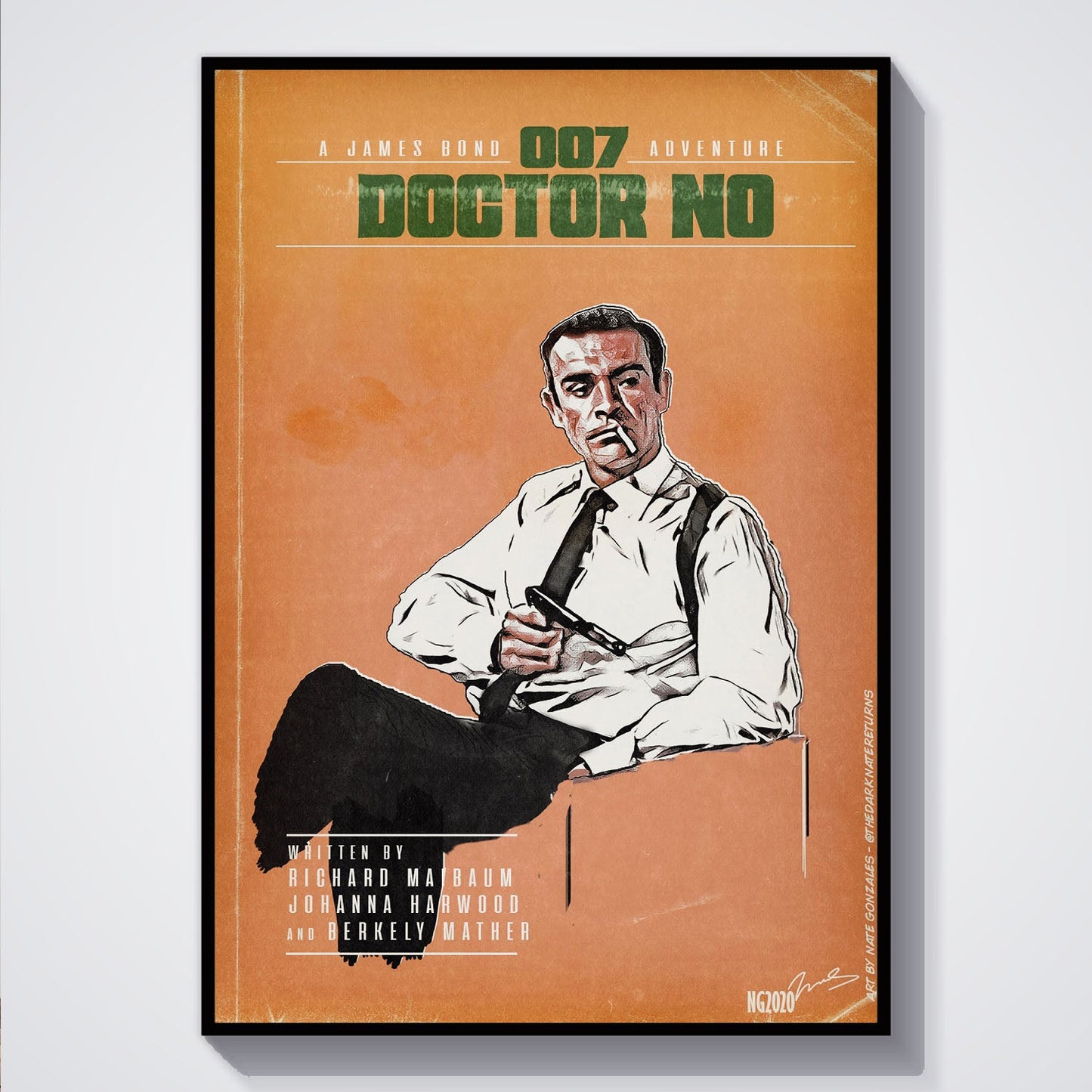 Flex Designs Poster Dr No Minimalist 5 x 7" Home Goods - Movie 1962 Movie Poster