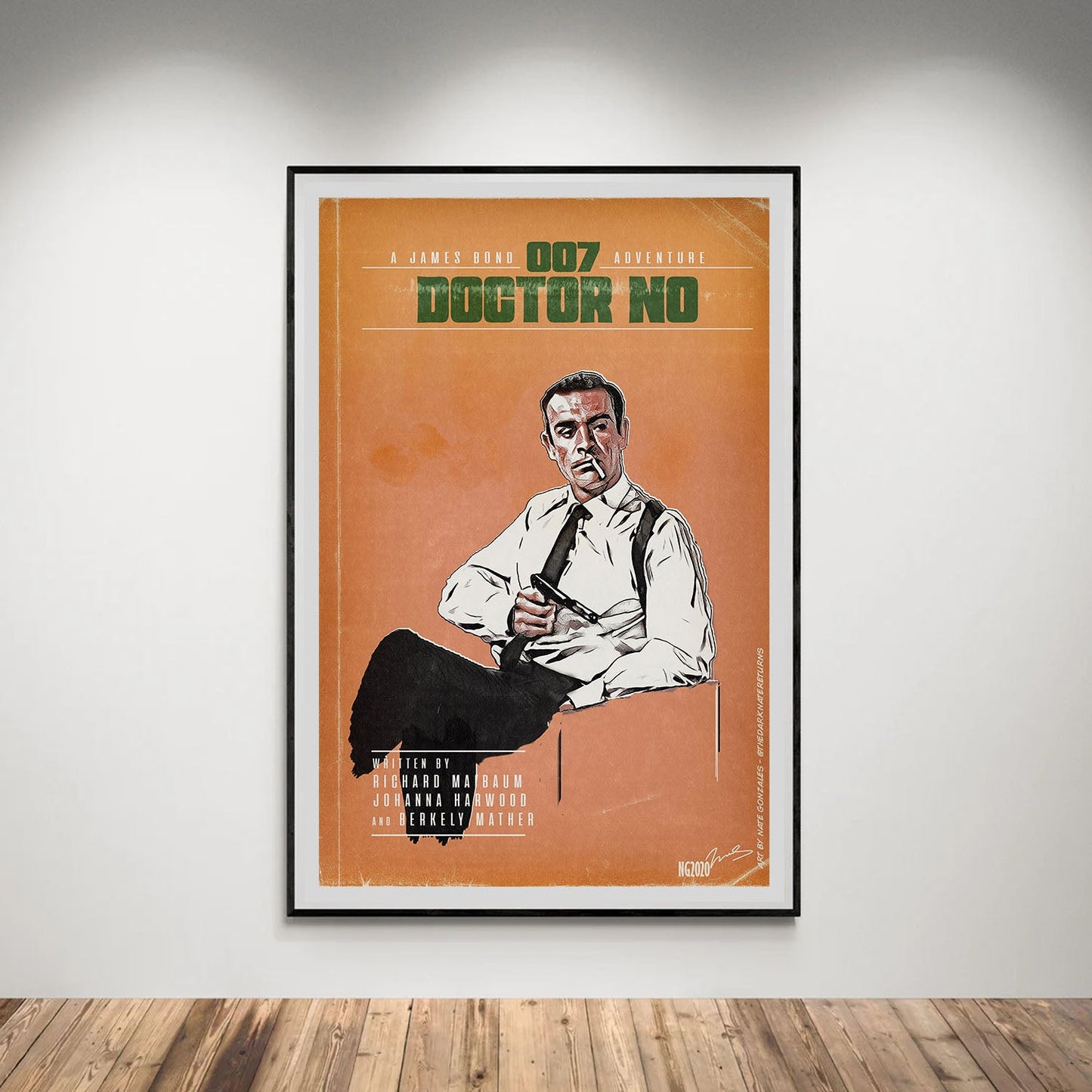 Flex Designs Poster Dr No Minimalist 5 x 7" Home Goods - Movie 1962 Movie Poster