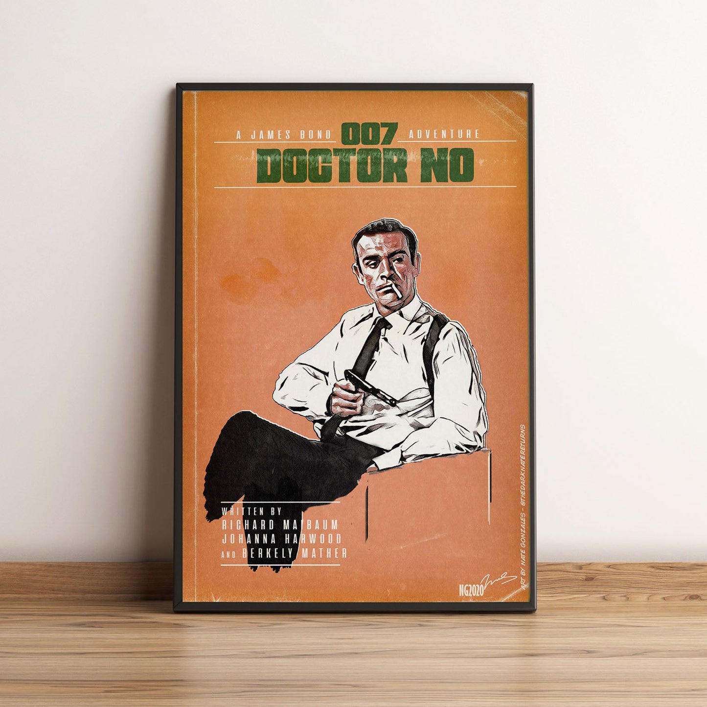 Flex Designs Poster Dr No Minimalist 5 x 7" Home Goods - Movie 1962 Movie Poster