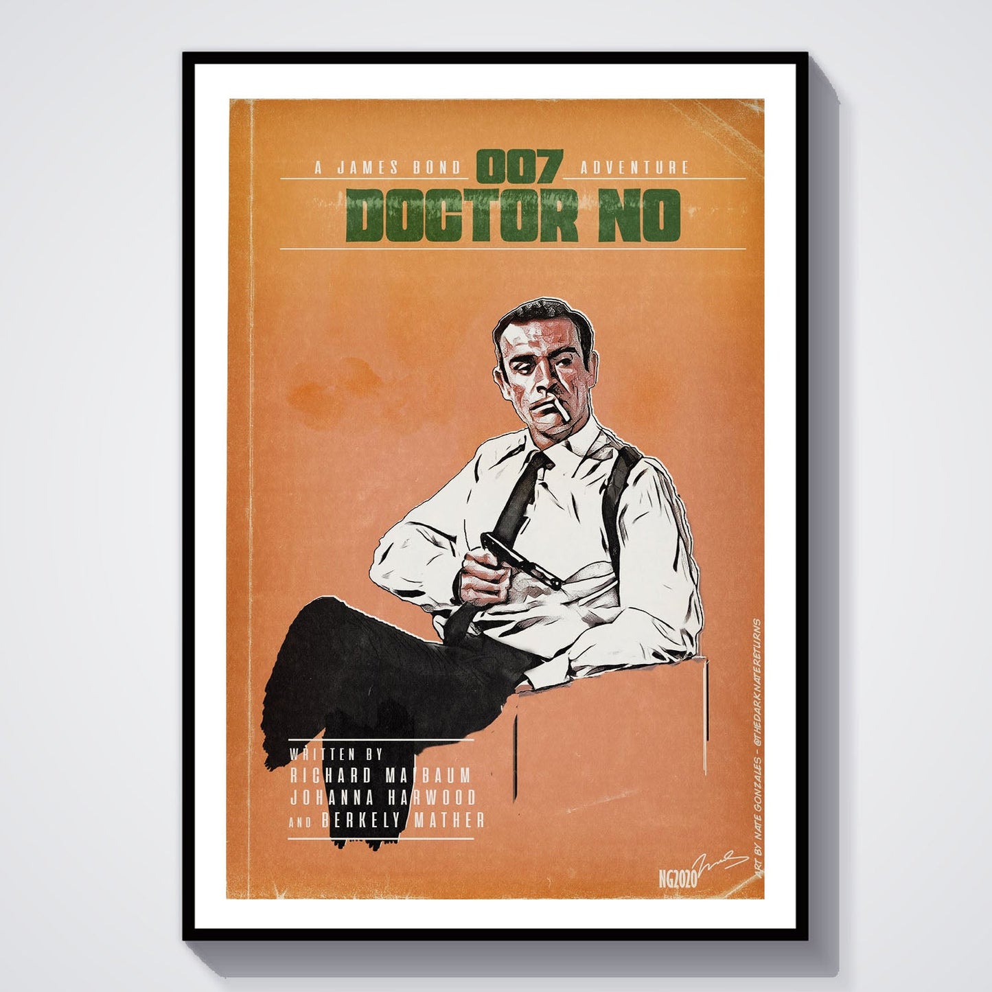 Flex Designs Poster Dr No Minimalist 8 x 10" Home Goods - Movie 1962 Movie Poster