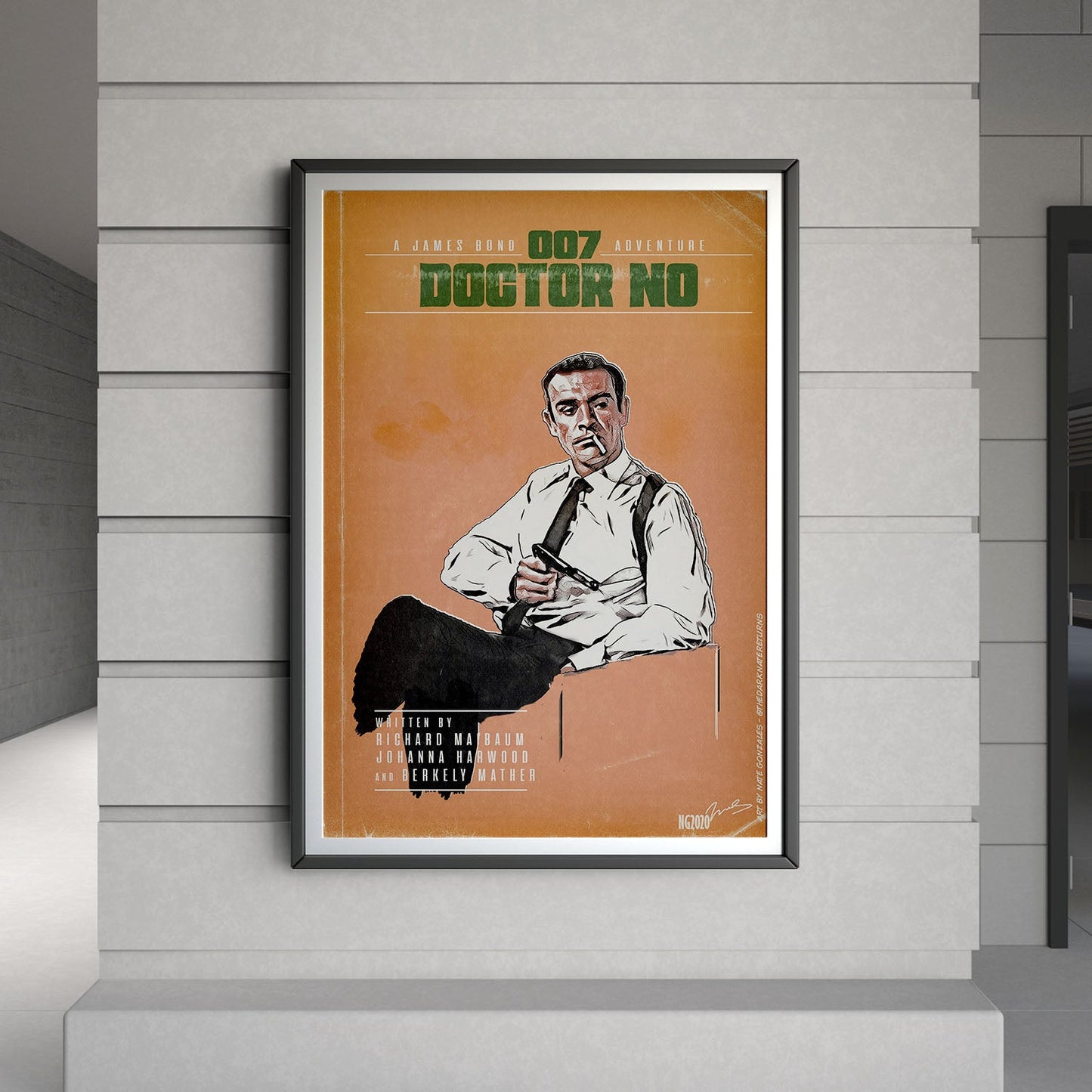 Flex Designs Poster Dr No Minimalist 8 x 10" Home Goods - Movie 1962 Movie Poster