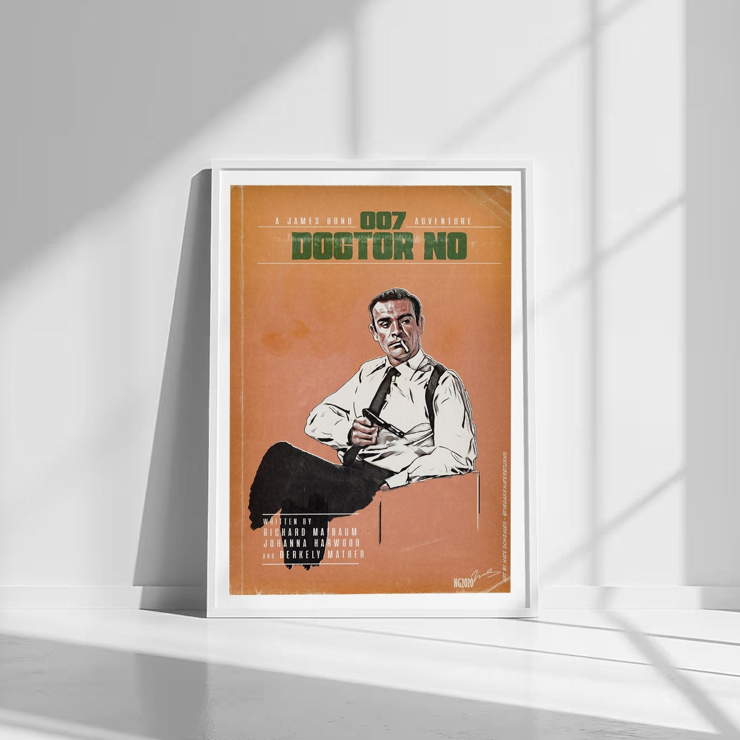 Flex Designs Poster Dr No Minimalist 8 x 10" Home Goods - Movie 1962 Movie Poster