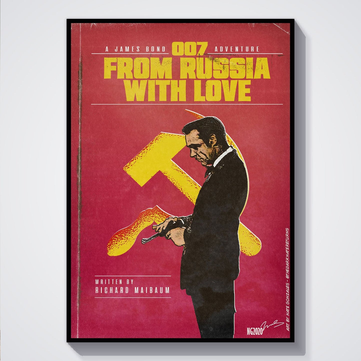 Flex Designs Poster From Russia with Love Minimalist 5 x 7" Home Goods - Movie 1963 Movie Poster