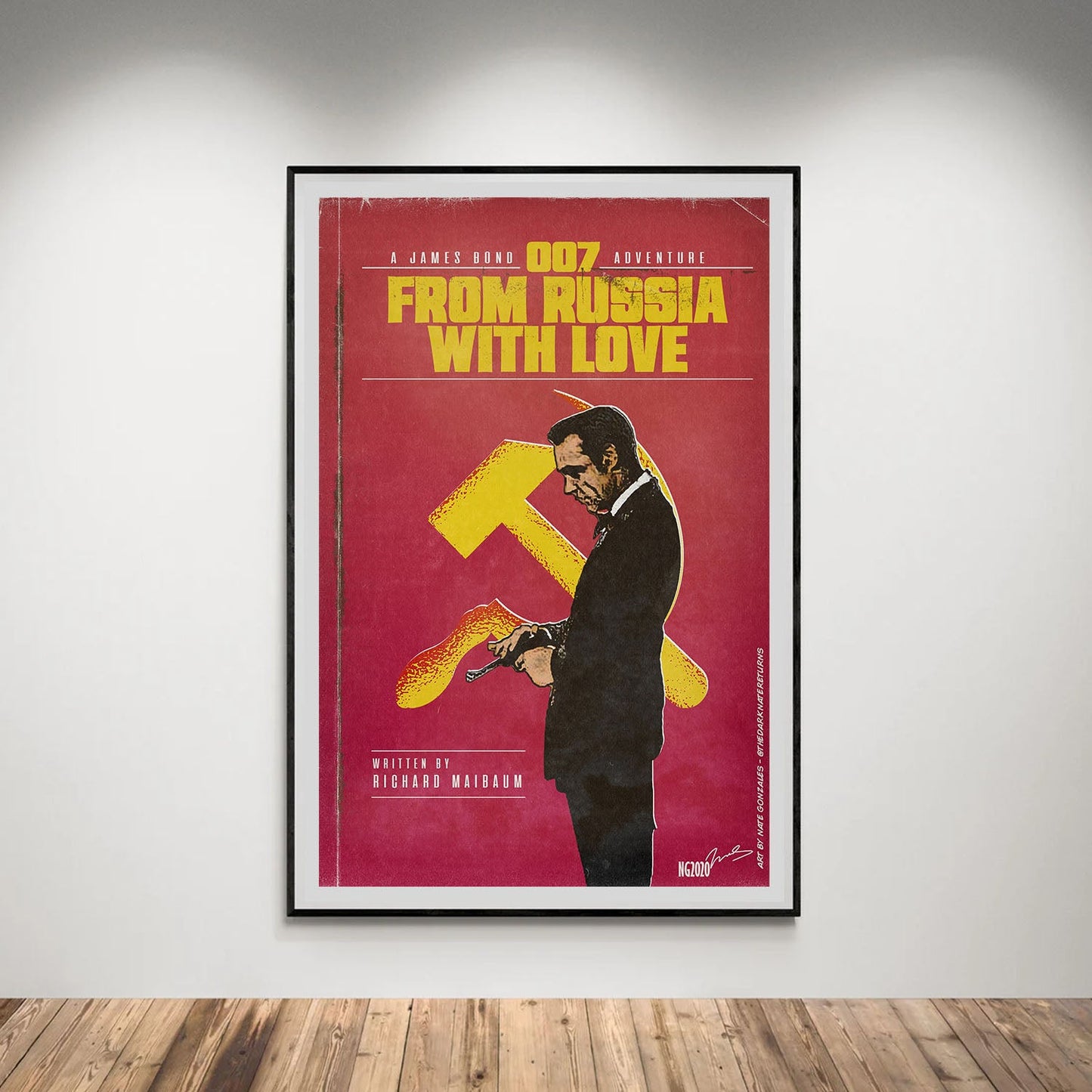 Flex Designs Poster From Russia with Love Minimalist 5 x 7" Home Goods - Movie 1963 Movie Poster