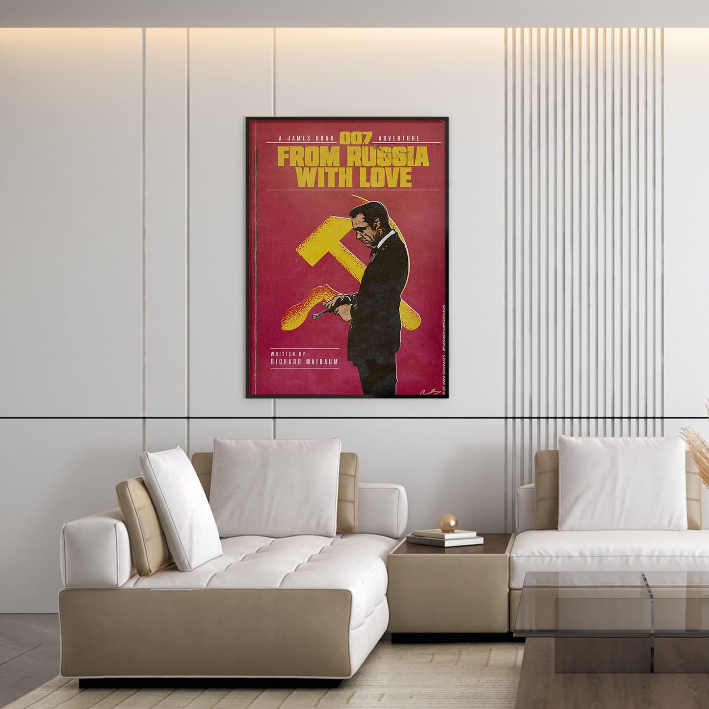 Flex Designs Poster From Russia with Love Minimalist 5 x 7" Home Goods - Movie 1963 Movie Poster