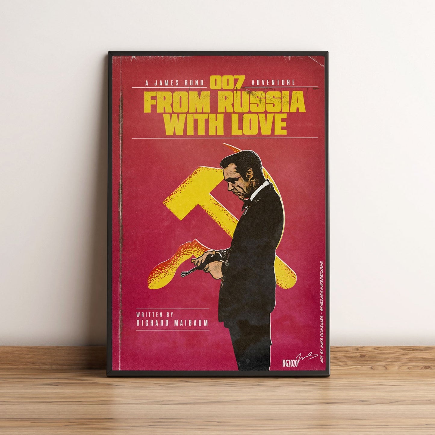 Flex Designs Poster From Russia with Love Minimalist 5 x 7" Home Goods - Movie 1963 Movie Poster