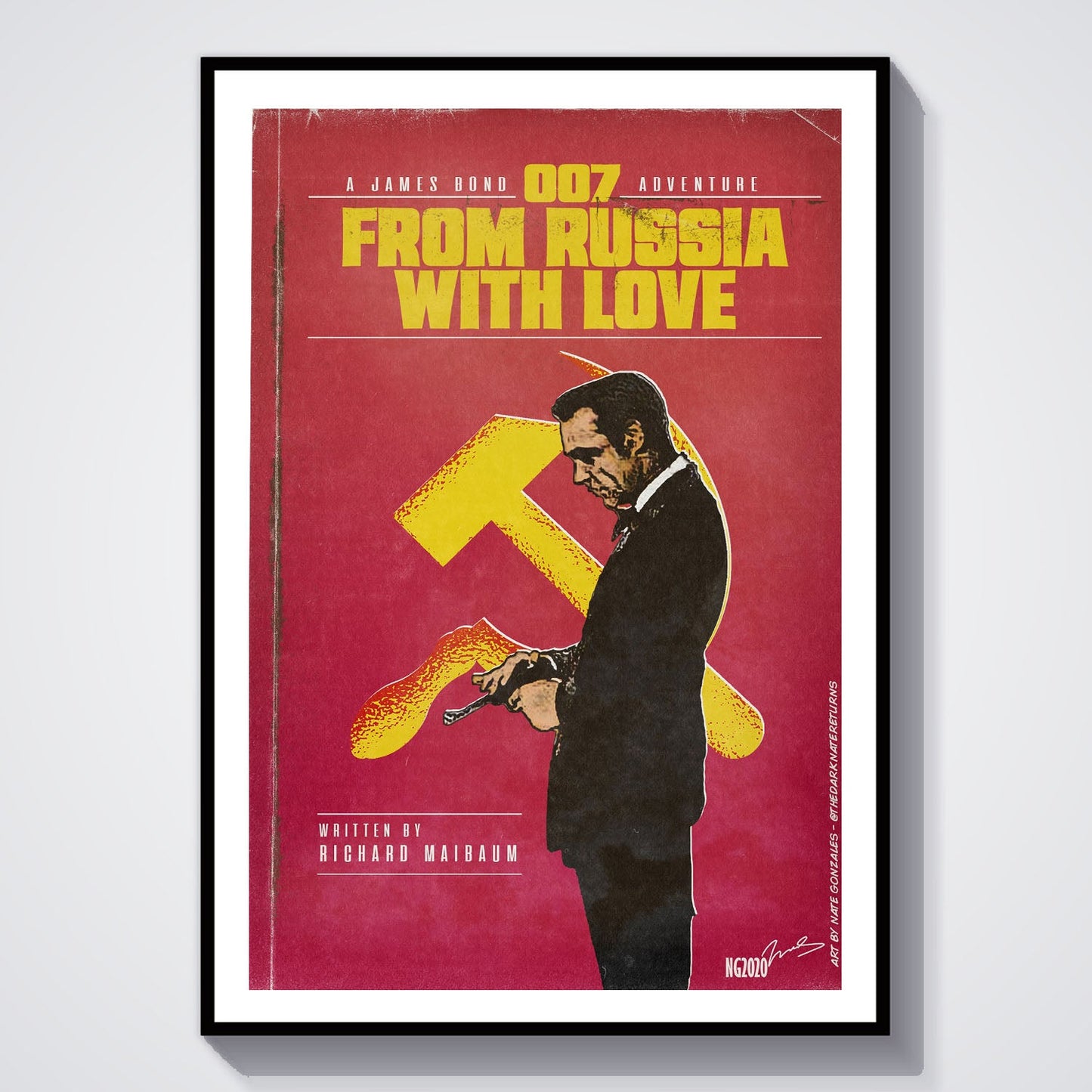 Flex Designs Poster From Russia with Love Minimalist 8 x 10" Home Goods - Movie 1963 Movie Poster