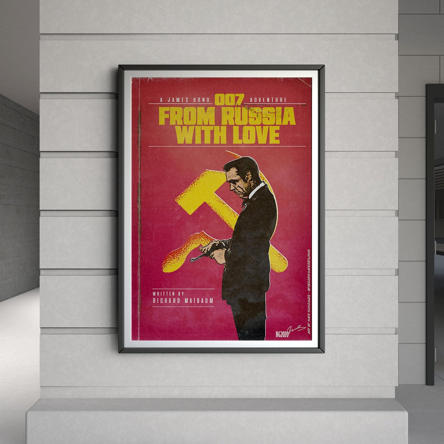 Flex Designs Poster From Russia with Love Minimalist 8 x 10" Home Goods - Movie 1963 Movie Poster