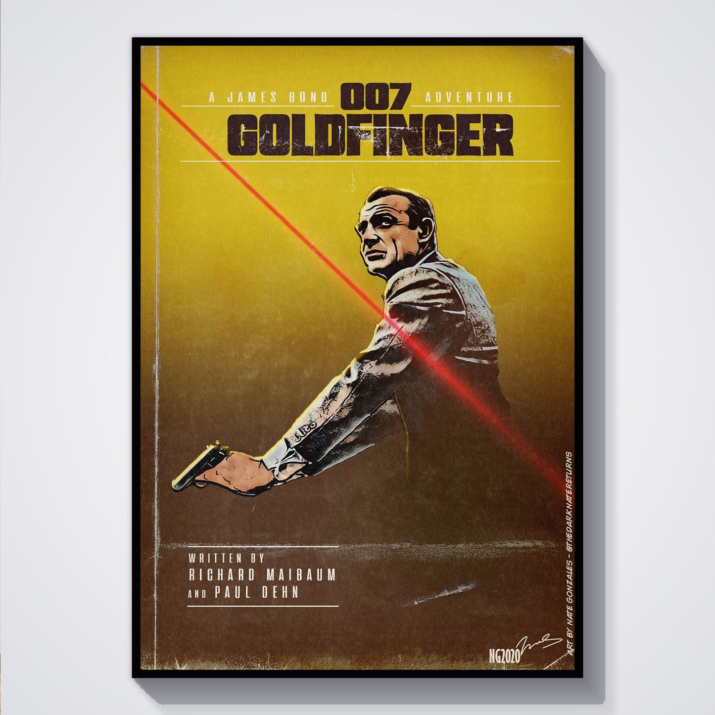 Flex Designs Poster Goldfinger Minimalist 5 x 7" Home Goods - Movie 1964 Movie Poster
