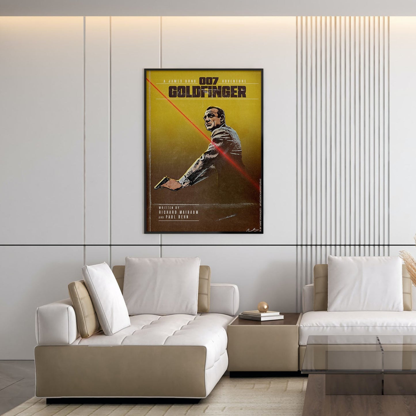 Flex Designs Poster Goldfinger Minimalist 5 x 7" Home Goods - Movie 1964 Movie Poster