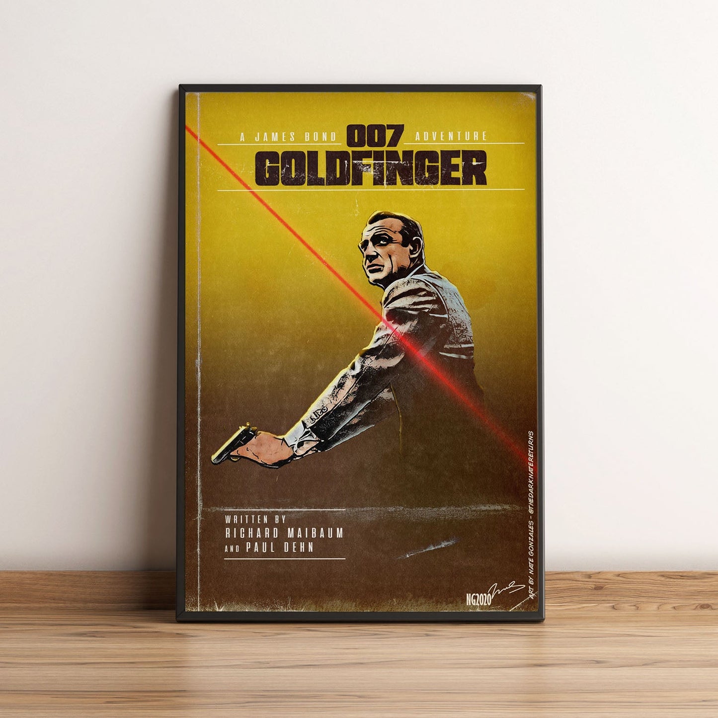 Flex Designs Poster Goldfinger Minimalist 5 x 7" Home Goods - Movie 1964 Movie Poster