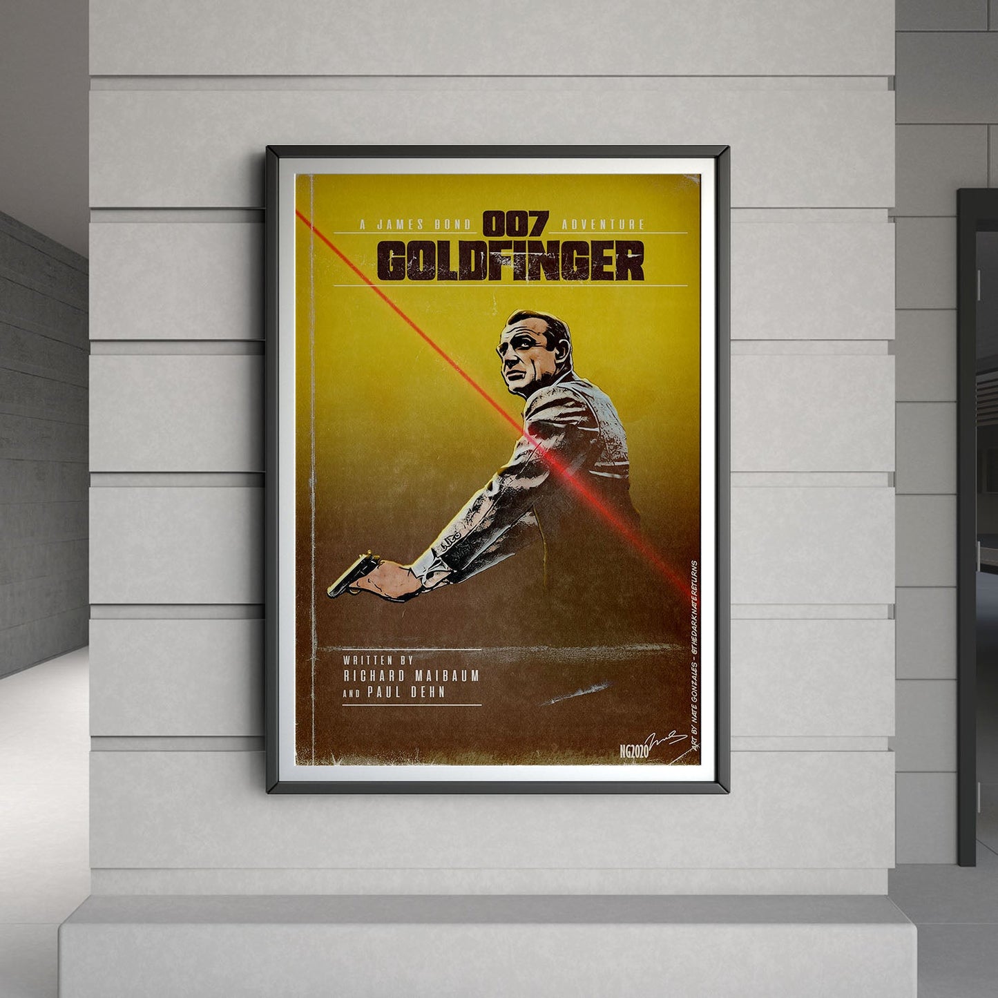 Flex Designs Poster Goldfinger Minimalist 8 x 10" Home Goods - Movie 1964 Movie Poster