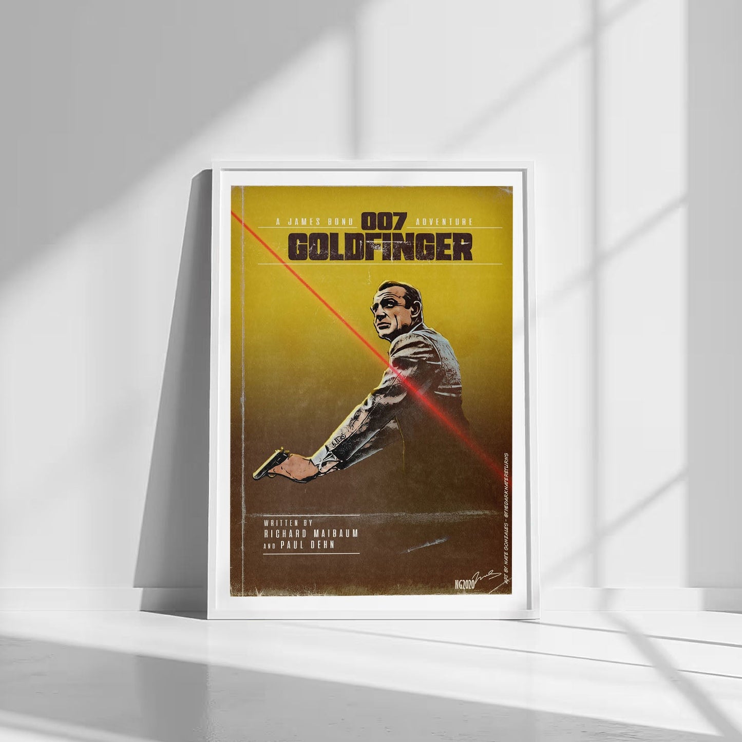 Flex Designs Poster Goldfinger Minimalist 8 x 10" Home Goods - Movie 1964 Movie Poster